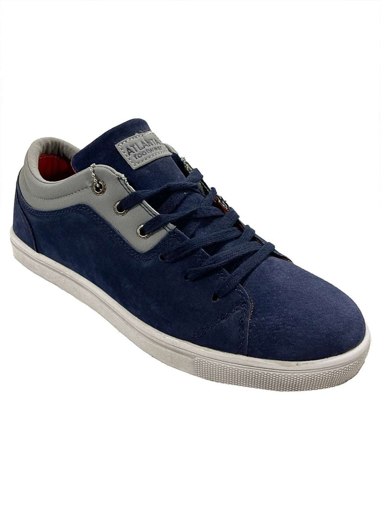 Ustyle Ανδρικά casual παπούτσια δετά σουέτ 80518 Μπλε