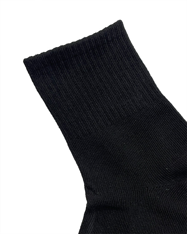Ανδρικές Κάλτσες ημίκοντες 100% βαμβάκι σετ 12 ζευγάρια Μαύρο US-8896712