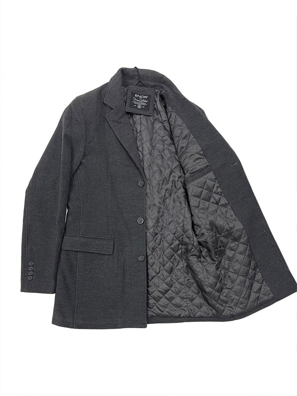 ustyle Ανδρικό παλτό σε Γκρι χρώμα US-87378
