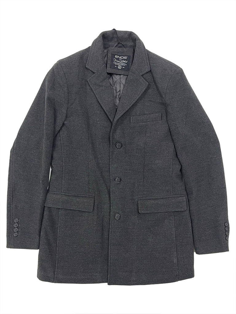 Ανδρικό παλτό σε Γκρι χρώμα US-87378