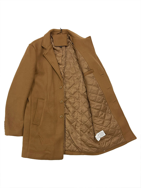 Ανδρικό παλτό σε ταμπά χρώμα US-8808