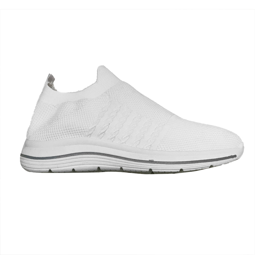 Γυναικεία sneakers αθλητικά παπούτσια τύπου κάλστα Λευκό US-9156