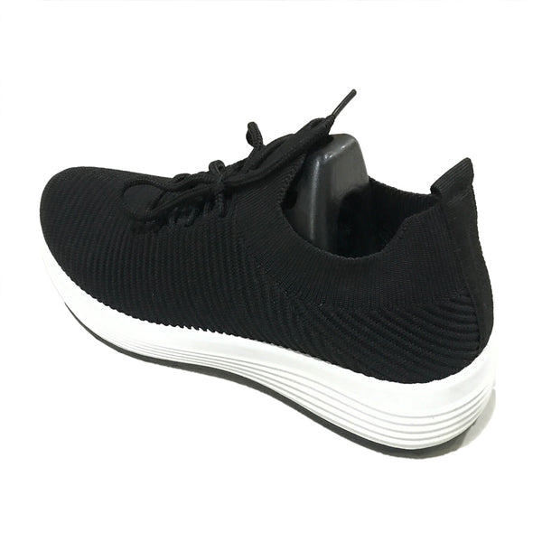ustyle Γυναικεία sneakers αθλητικά παπούτσια τύπου κάλστα μαύρο US-212