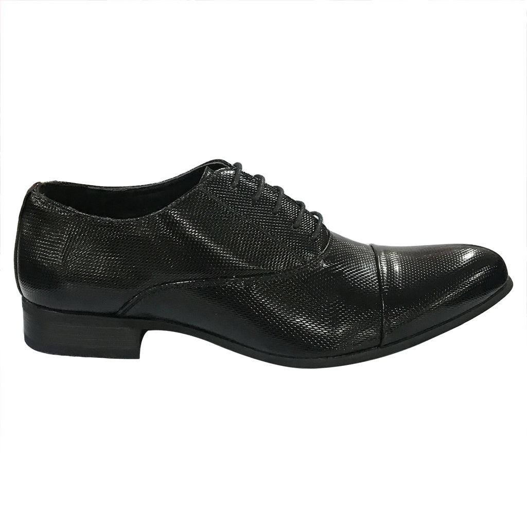 Ανδρικά παπούτσια oxfords από δερματίνη Μαύρο US-13118