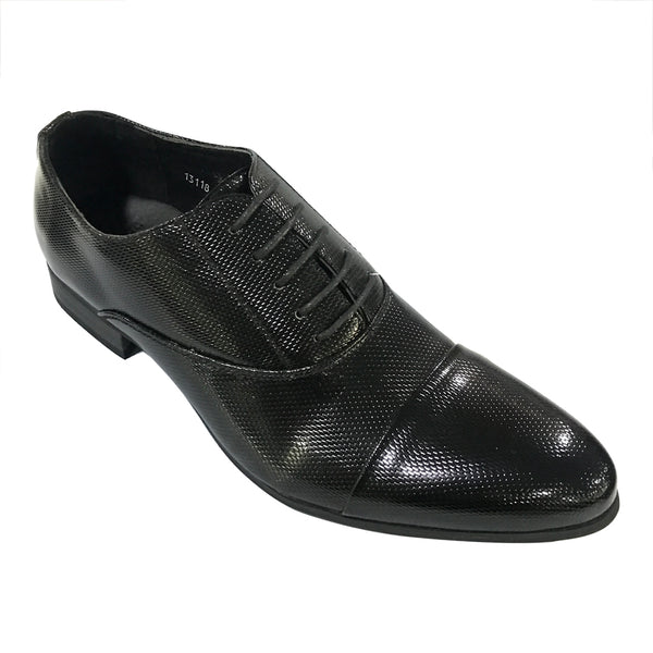 Ανδρικά παπούτσια oxfords από δερματίνη Μαύρο US-13118
