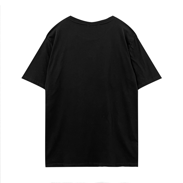 Ustyle Ανδρική Μπλούζα/T-shirt βαμβακερή κοντομάνικη μεγάλα μεγέθη μαύρο 874200