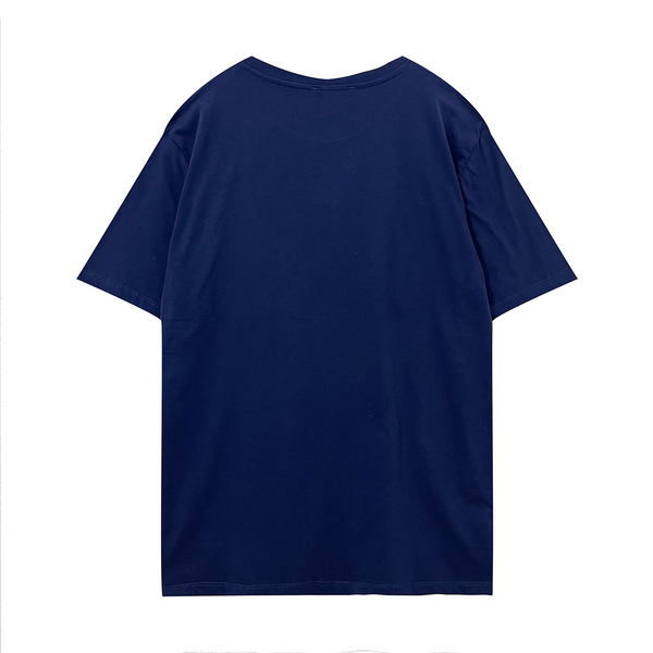 Ustyle Ανδρική Μπλούζα/T-shirt βαμβακερή κοντομάνικη μεγάλα μεγέθη μπλε 874200