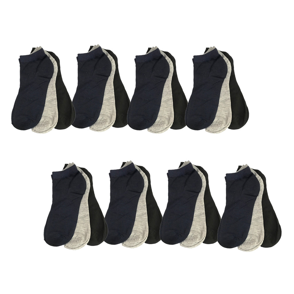 ustyle Ανδρικές κοντές Κάλτσες αστραγάλου 100% βαμβάκι σετ 24 ζευγάρια πολύχρωμες US-820124