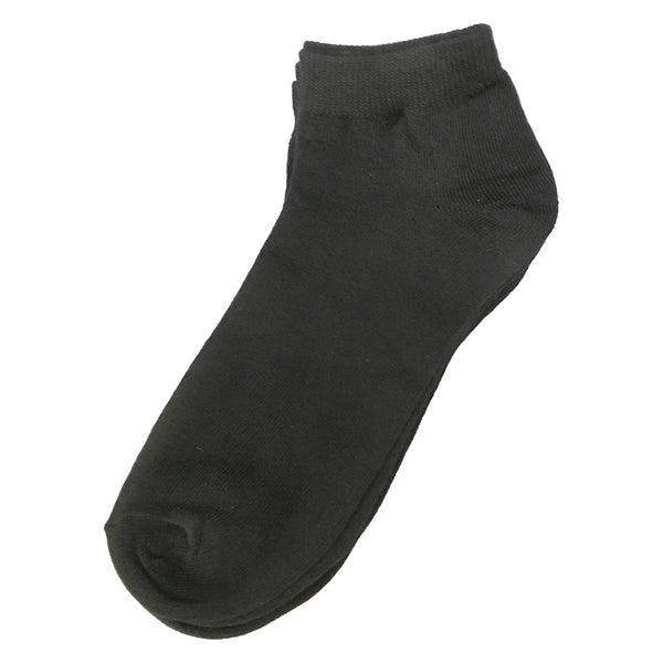 ustyle Ανδρικές κοντές Κάλτσες αστραγάλου 100% βαμβάκι σετ 24 ζευγάρια μαύρο US-8101824
