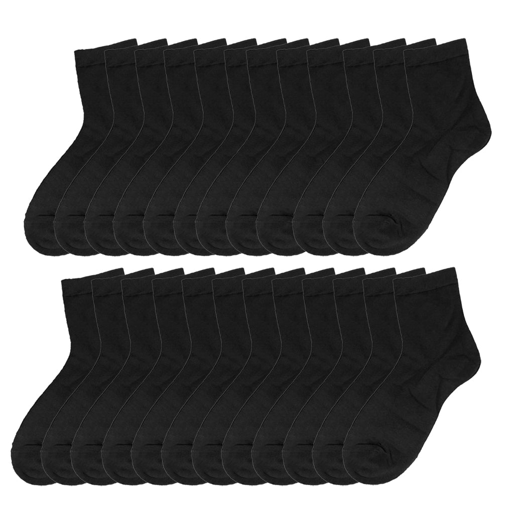 ustyle Γυναικείες ημίκοντες Κάλτσες σετ 24 ζευγάρια μαύρο US-20-58