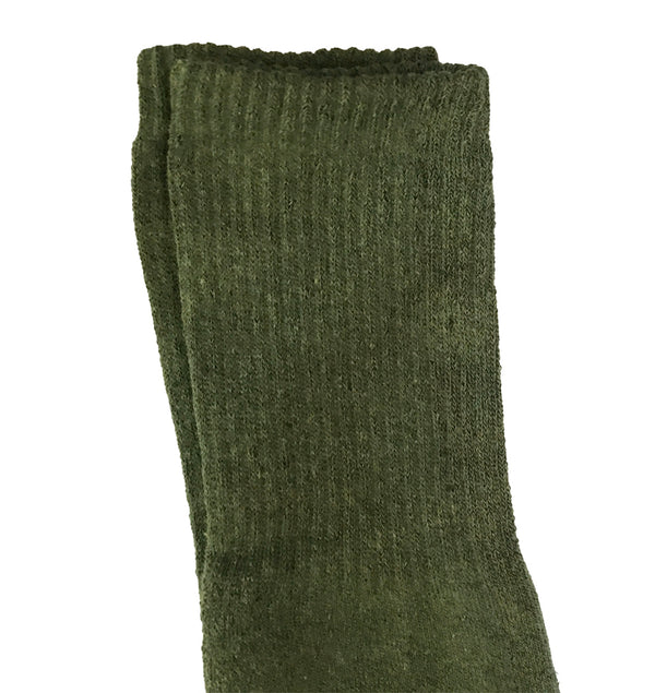 ustyle Ανδρικές στρατιωτικές Κάλτσες πετσετέ μέχρι το γόνατο σετ 6 ζευγάρια χακί US-2020-96