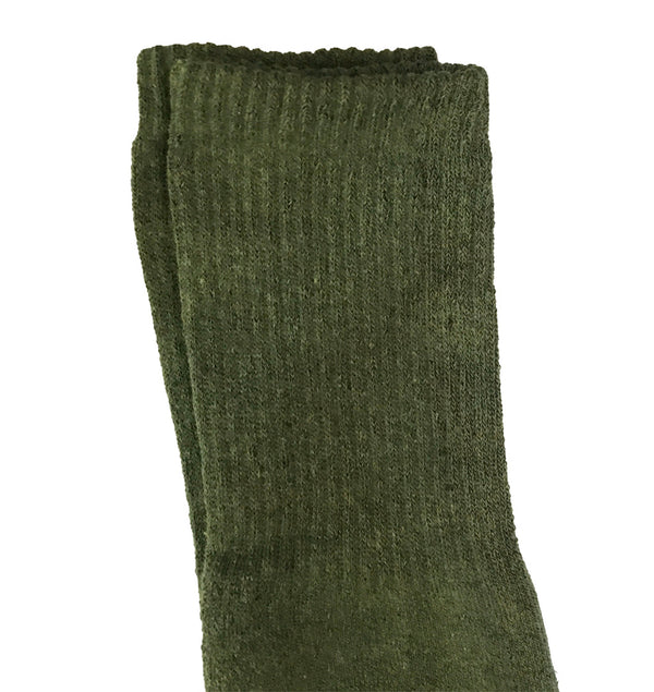 ustyle Ανδρικές στρατιωτικές Κάλτσες πετσετέ μέχρι το γόνατο σετ 9 ζευγάρια χακί US-2020-99