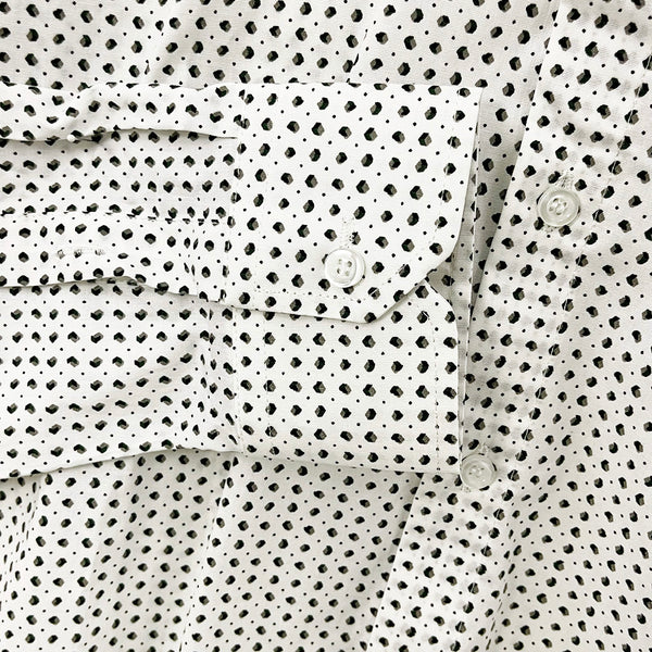 ustyle Ανδρικό βαμβακερό πουκάμισο μακρυμάνικο με σχέδιο CS-28138 Λευκό