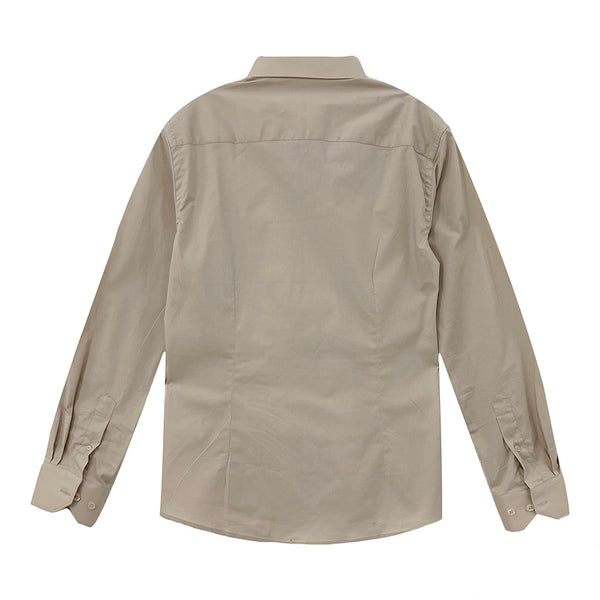 ustyle Ανδρικό πουκάμισο μακρυμάνικο SLIM FIT XS-9600-06 Μπεζ