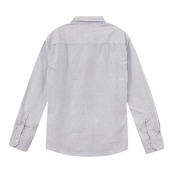 ustyle Ανδρικό πουκάμισο μακρυμάνικο με σχέδιο CS-1108 Λευκό
