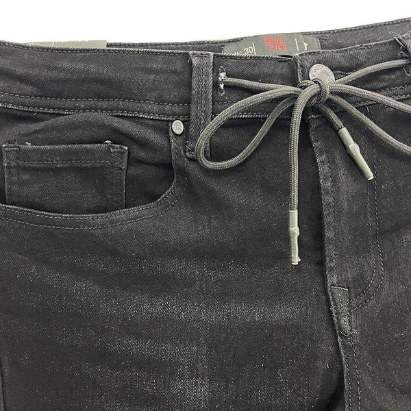 ustyle Ανδρικό παντελόνι τζιν ελαστικό ίσια γραμμή US-3278 Μαύρο