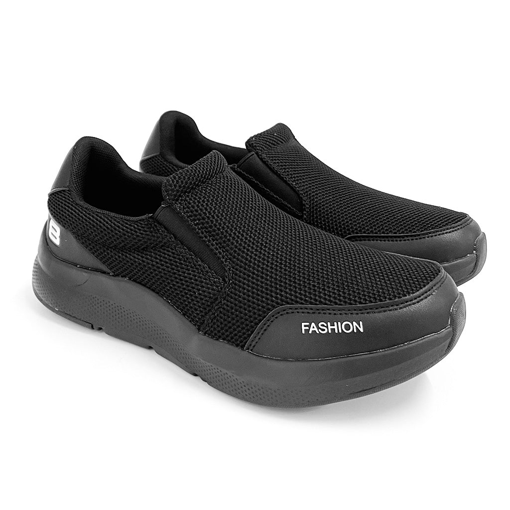 ustyle Ανδρικά αθλητικά παπούτσια slip-on χωρίς κορδόνια US-230278 Μαύρο