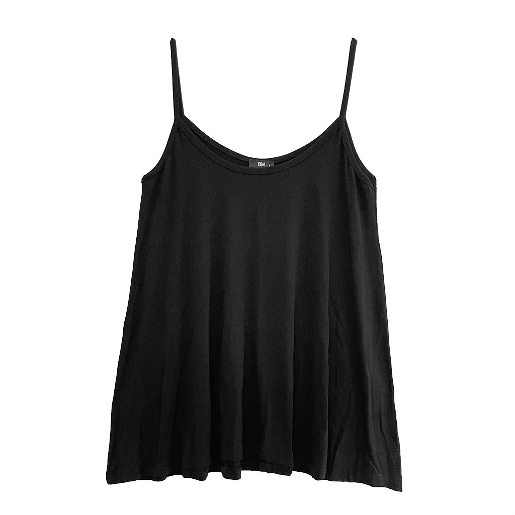 ustyle Γυναικεία μπλουζάκια με τιραντάκια σε μαύρo US-13408