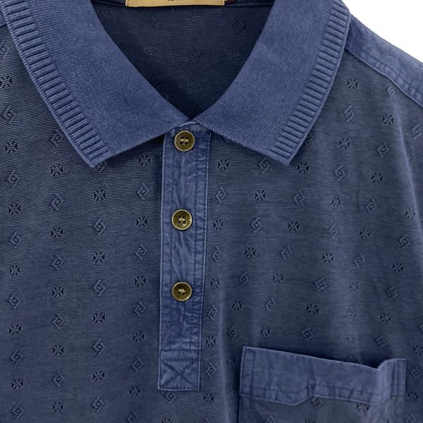 Ustyle Ανδρικές βαμβακερές Μπλούζες Polo κοντομάνικη με τσέπη US-36798 Μπλε