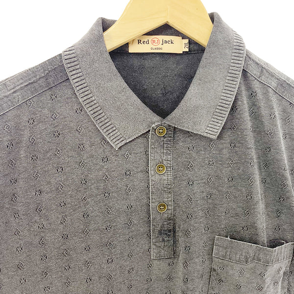 Ustyle Ανδρικές βαμβακερές Μπλούζες Polo κοντομάνικη με τσέπη US-36798 Γκρι