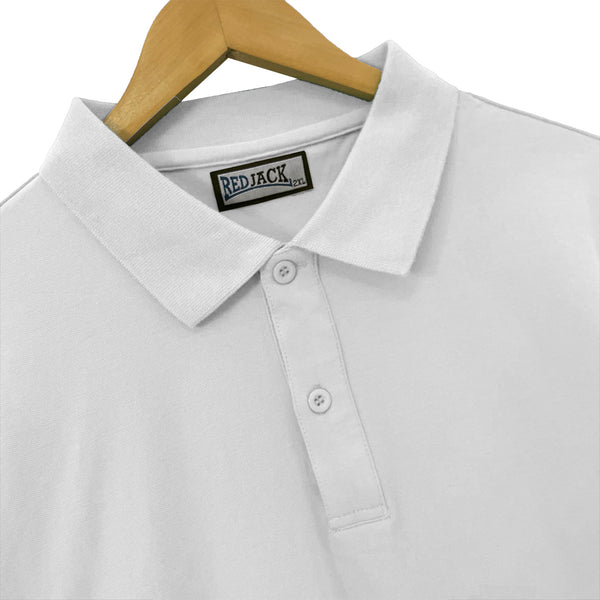 Ustyle Ανδρική βαμβακερή Μπλούζα Polo κοντομάνικη λευκό US-6188