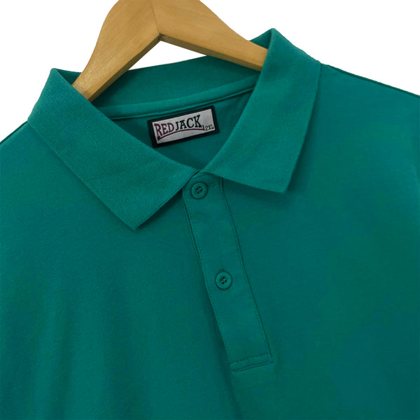 Ustyle Ανδρική βαμβακερή Μπλούζα Polo κοντομάνικη πράσινο US-6188