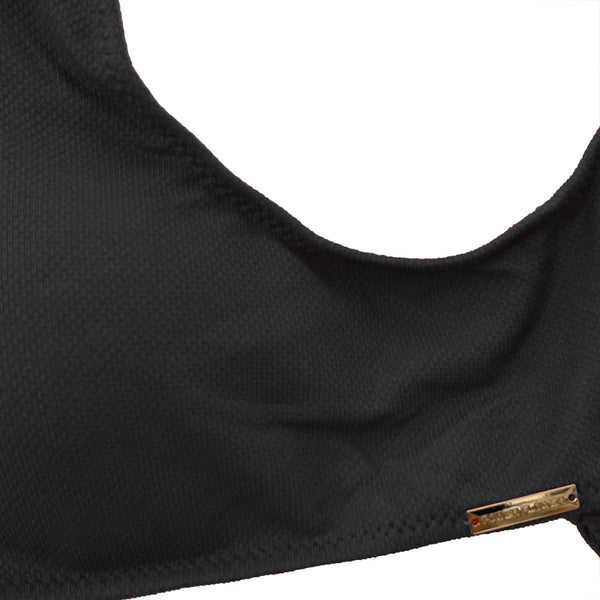 Ustyle Γυναικεία μαγιό σετ μπικίνι με τοπ μπουστάκι Μαύρο US-35338