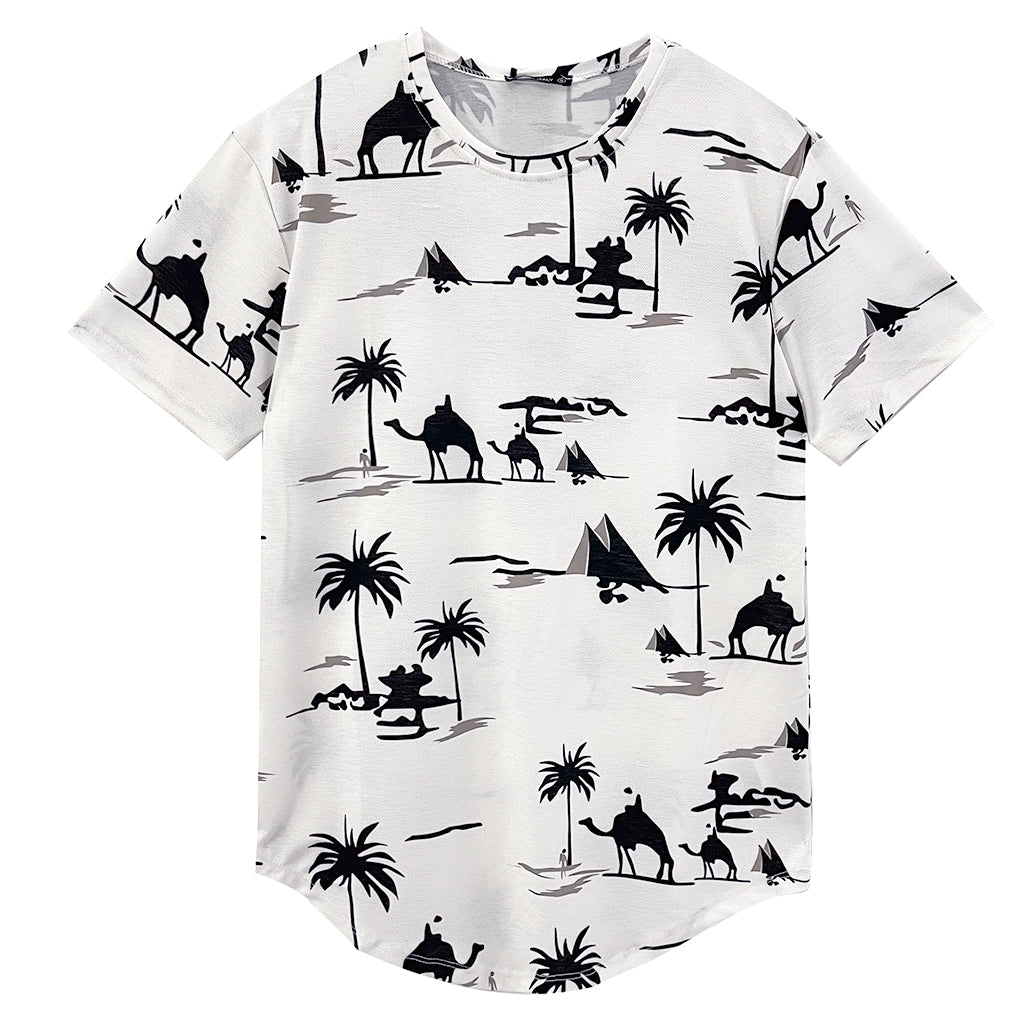 Ustyle Ανδρική Μπλούζα/T-shirt κοντομάνικη με σχέδιο καμήλα