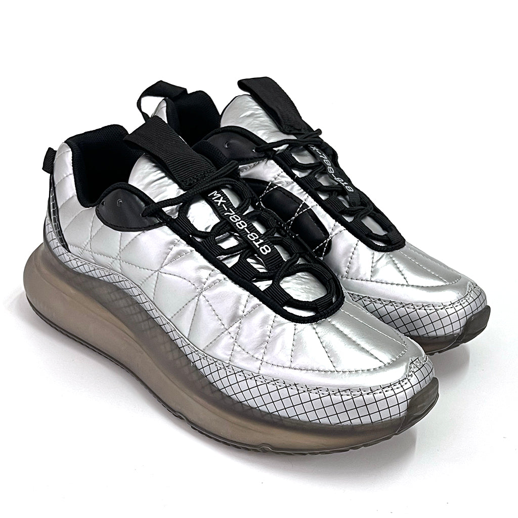 ustyle Ανδρικά αθλητικά παπούτσια με αερόσολα σε ασημί M-720-818-6