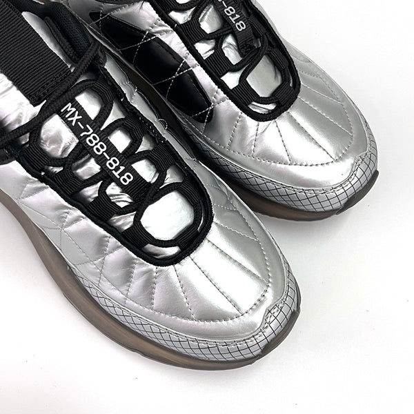 ustyle Ανδρικά αθλητικά παπούτσια με αερόσολα σε ασημί M-720-818-6