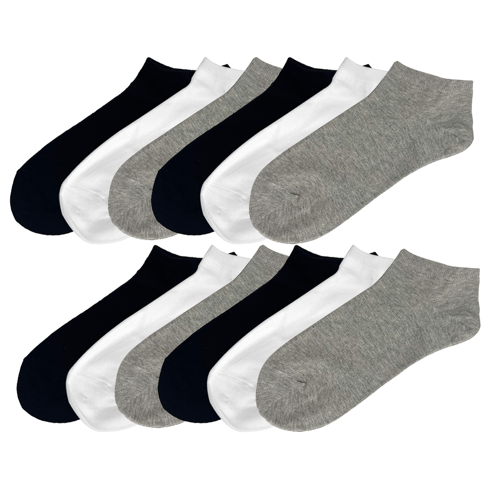 ustyle Ανδρικές κοντές Κάλτσες αστραγάλου βαμβακερές 12 ζεύγη Πολύχρωμο 41-46