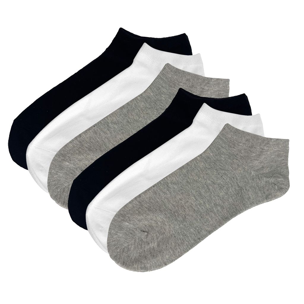 ustyle Ανδρικές κοντές Κάλτσες αστραγάλου βαμβακερές 6 ζεύγη Πολύχρωμο 41-46