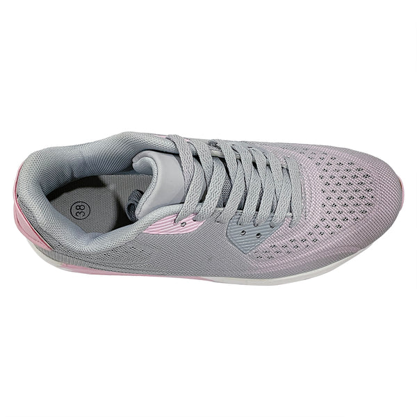 ustyle Γυναικεία sneakers αθλητικά παπούτσια Αερόσολα Γκρι/Ροζ US-K3-6