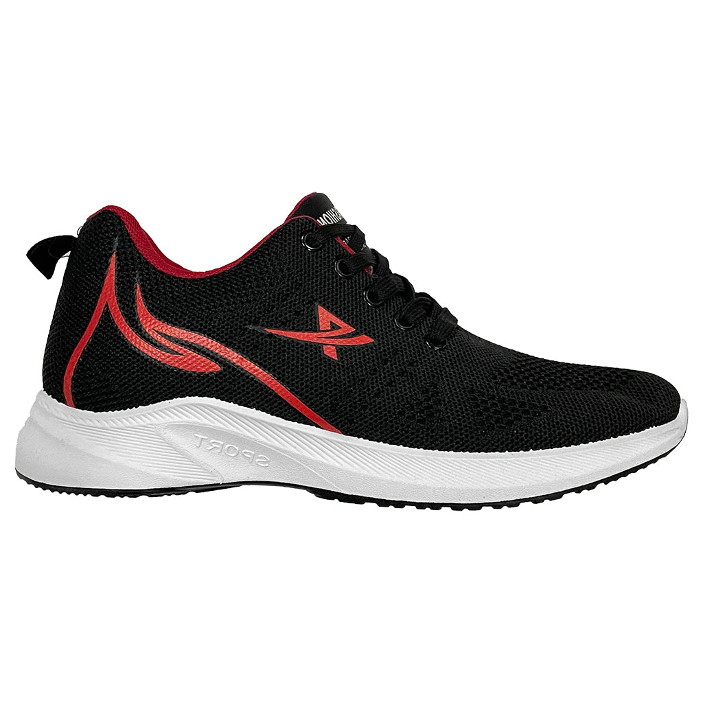 Γυναικεία sneakers αθλητικά παπούτσια Μαύρο/Κόκκινο US-203