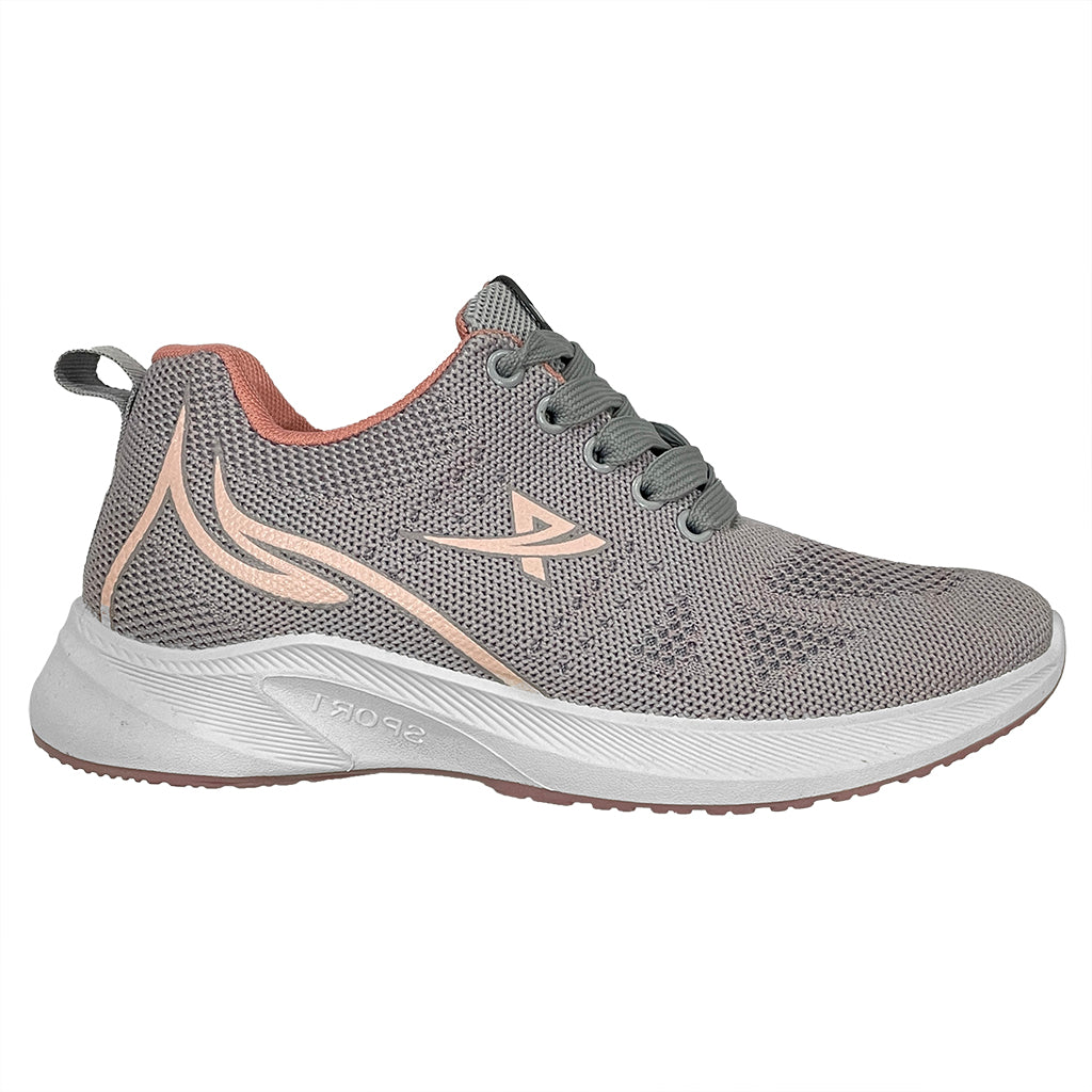 ustyle Γυναικεία sneakers αθλητικά παπούτσια Γκρι/Ροζ US-2840-203