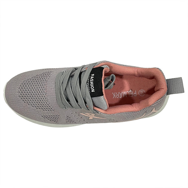 ustyle Γυναικεία sneakers αθλητικά παπούτσια Γκρι/Ροζ US-2840-203
