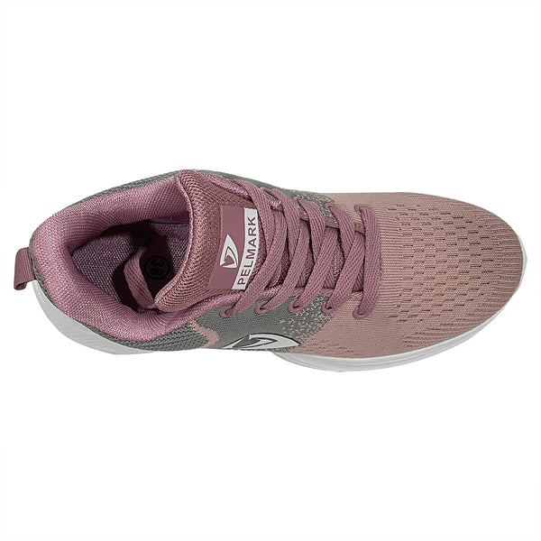 ustyle Γυναικεία sneakers αθλητικά παπούτσια Γκρι/Ροζ US-155