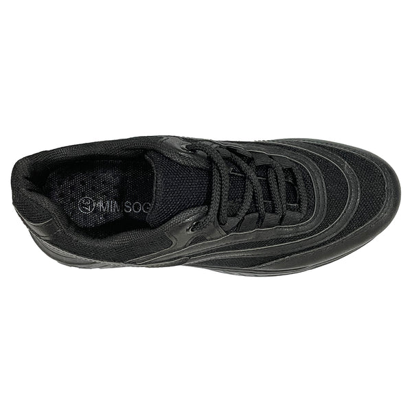 Γυναικεία sneakers αθλητικά παπούτσια με χοντρό πάτο μαύρο US-1699