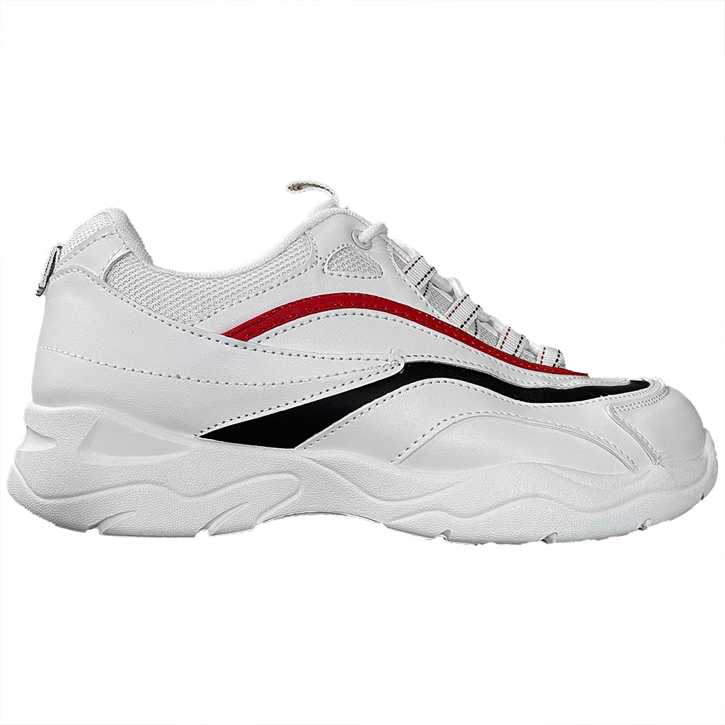 ustyle Γυναικεία sneakers με χοντρή σόλα Λευκό US-8283 Λευκό Κόκκινο