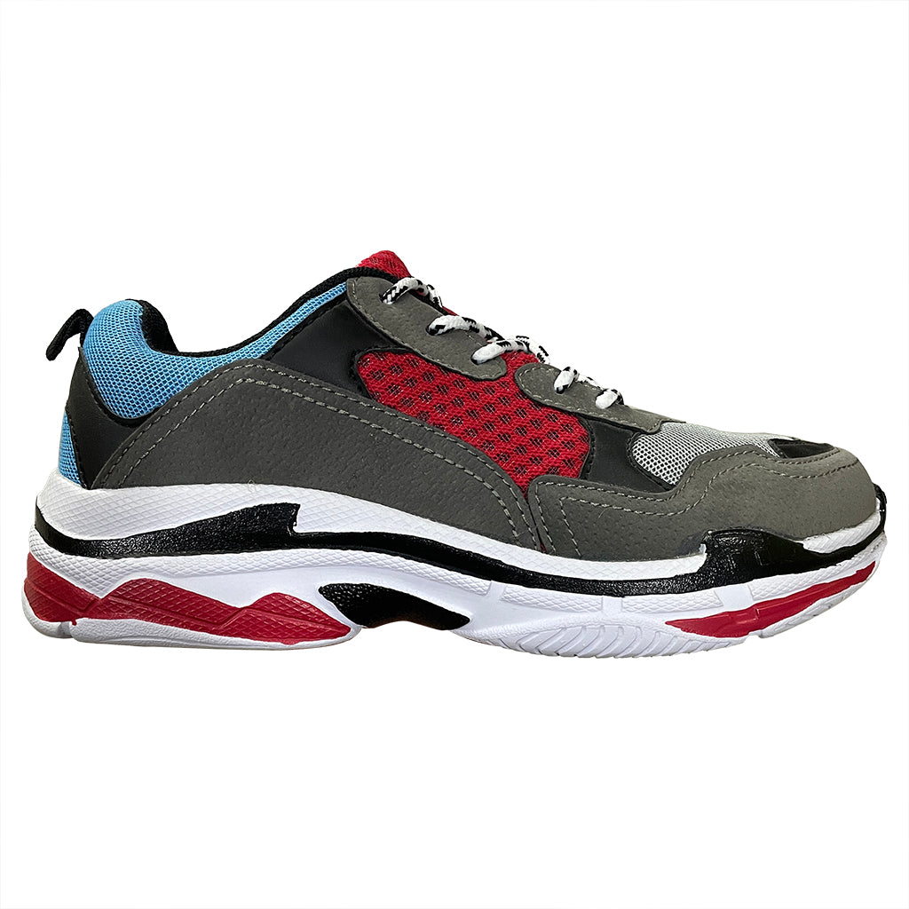 ustyle Γυναικεία sneakers αθλητικά παπούτσια Γκρι/Κόκκινο US-006
