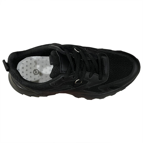 ustyle Γυναικεία sneakers αθλητικά παπούτσια με χοντρή σόλα Μαύρο US-122