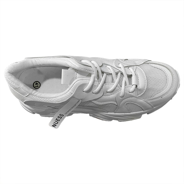 ustyle Γυναικεία sneakers αθλητικά παπούτσια με χοντρή σόλα Λευκό US-9173