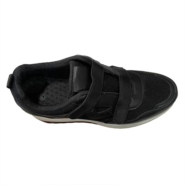 Γυναικεία sneakers αθλητικά παπούτσια με πλατφόρμα Μαύρο US-1330