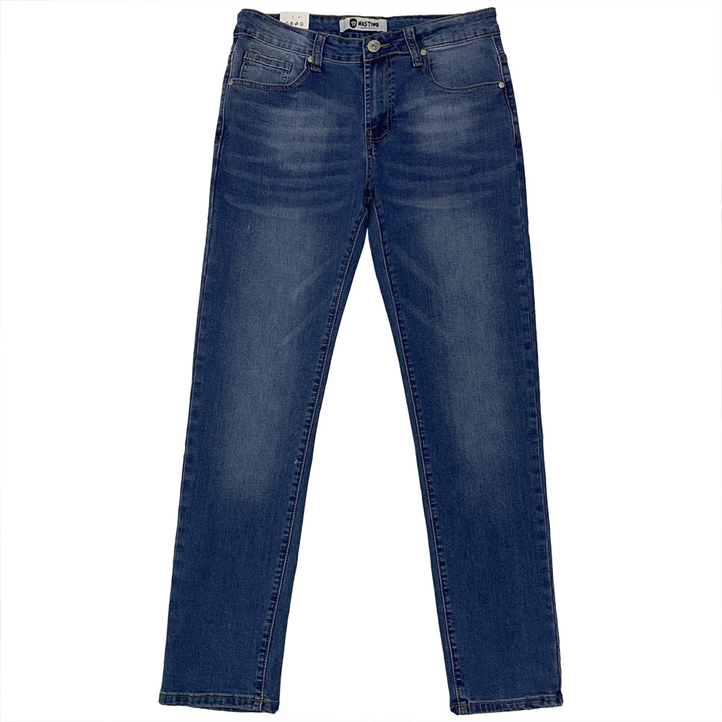 ustyle Ανδρικό παντελόνι τζιν ίσια γραμμή US-8309 Μπλε
