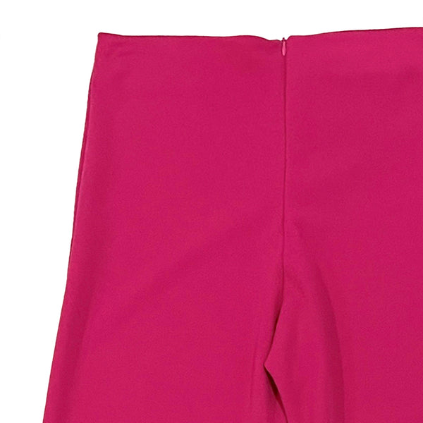 ustyle Γυναικείο παντελόνι υφασμάτινο καμπάνα ελαστικό φούξια US-78906
