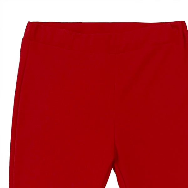 ustyle Γυναικείο παντελόνι υφασμάτινο καμπάνα ελαστικό κόκκινο US-5648