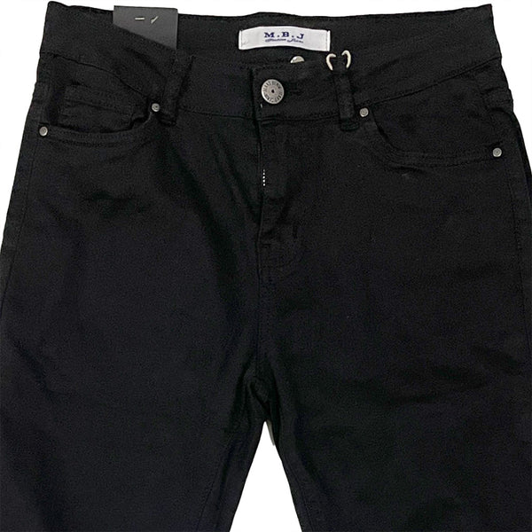 ustyle Γυναικείο παντελόνι Με σκισίματα στα γόνατα Μαύρο US-E-303