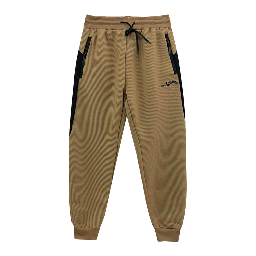 Ustyle Ανδρικό παντελόνι φόρμας joggers APF-19318 Καμηλό