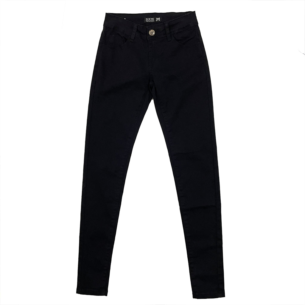 Γυναικείο τζιν παντελόνι SKINNY μαύρο US-ZH-675