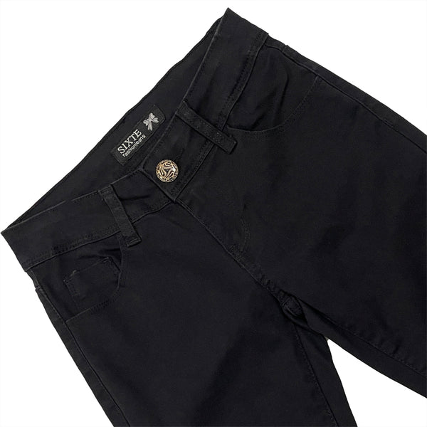 Γυναικείο τζιν παντελόνι SKINNY μαύρο US-ZH-675